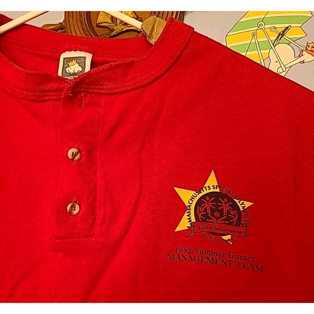 Vintage 1995 Massachusetts Special Olympics 25th Anniversary Shirt Sz L USA Made